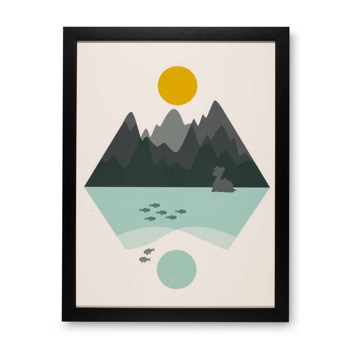 Lapras Mountains Black Framed Wall Art