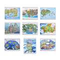 Pokémon Region Maps Posters (9-Pack)