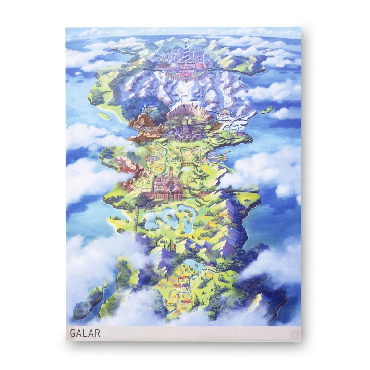 Galar Pokémon Region Maps Poster