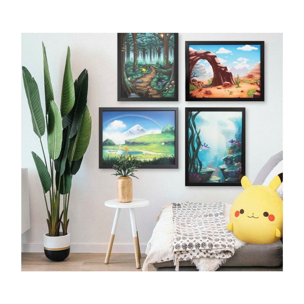 Rocky Desert Pokémon Soothing Scenes Framed Wall Art