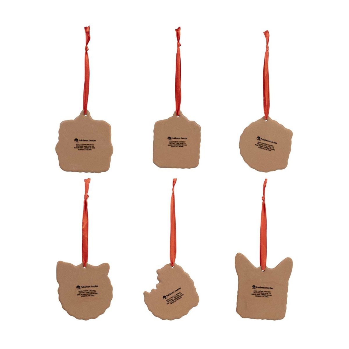 Pokémon Holiday Ceramic Cookie Ornaments (6-Pack)