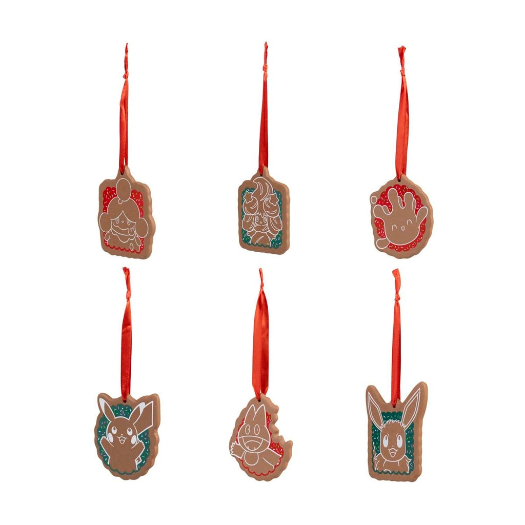 Pokémon Holiday Ceramic Cookie Ornaments (6-Pack)