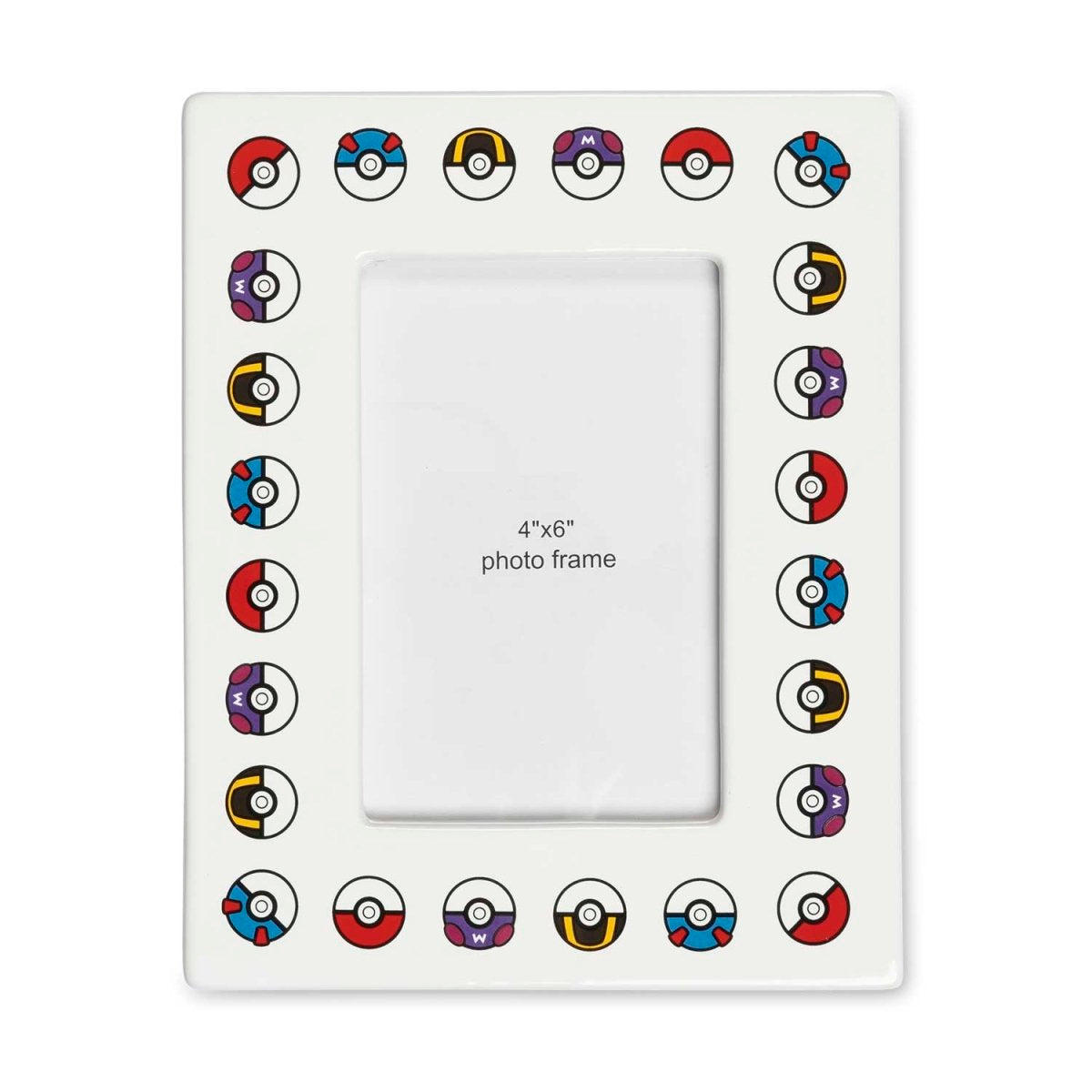 Poké Balls Pokémon Home Accents White Ceramic Picture Frame