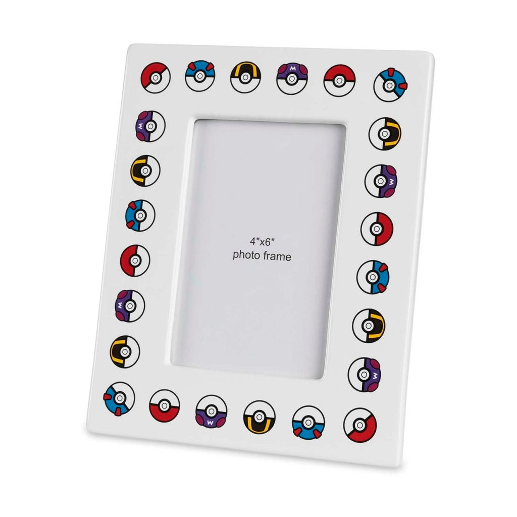 Poké Balls Pokémon Home Accents White Ceramic Picture Frame
