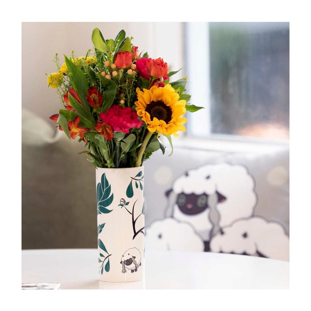 Wooloo Pokémon Home Accents White Ceramic Vase