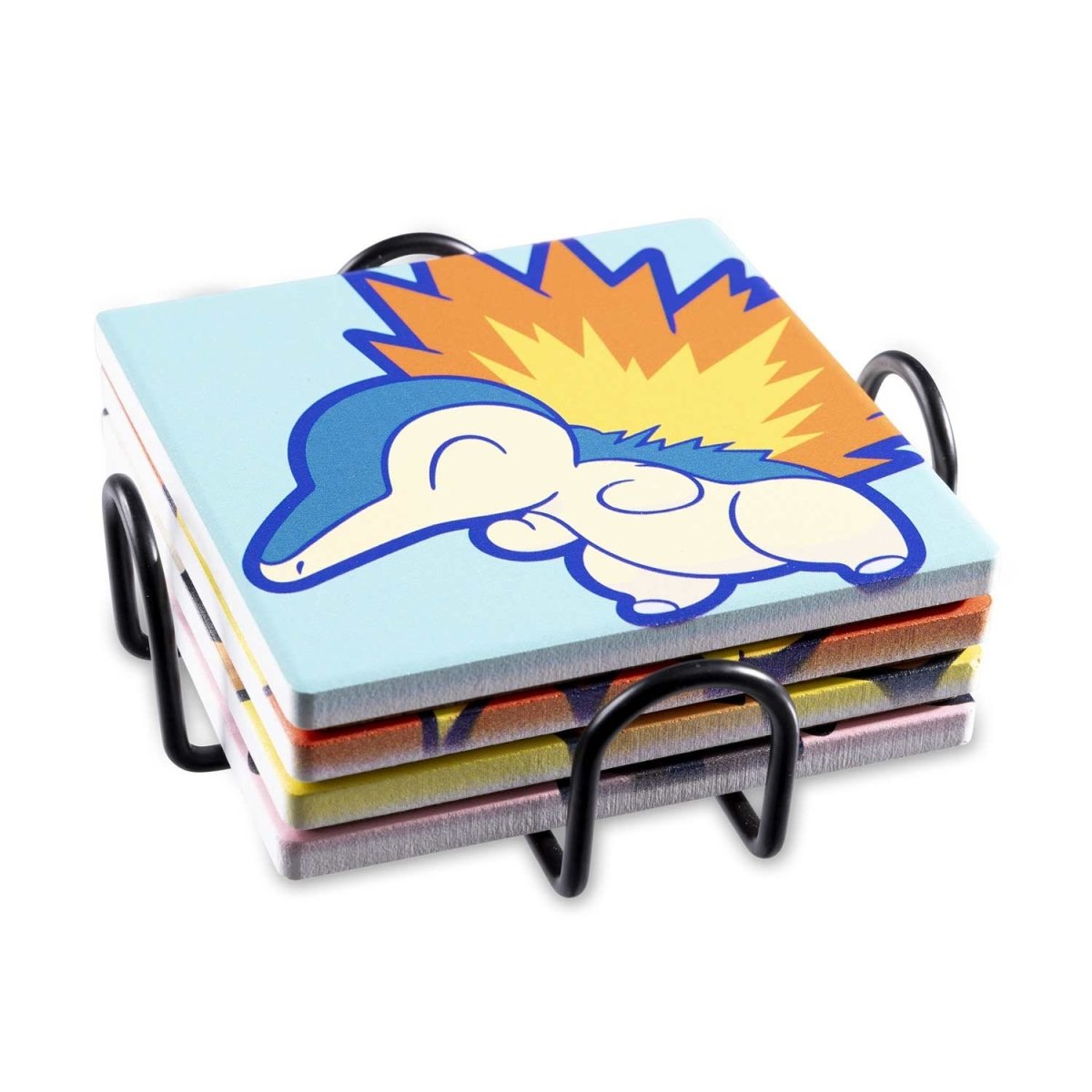 Pikachu, Growlithe, Cyndaquil & Wooloo Pokémon Home Accents Coasters (4-Pack)