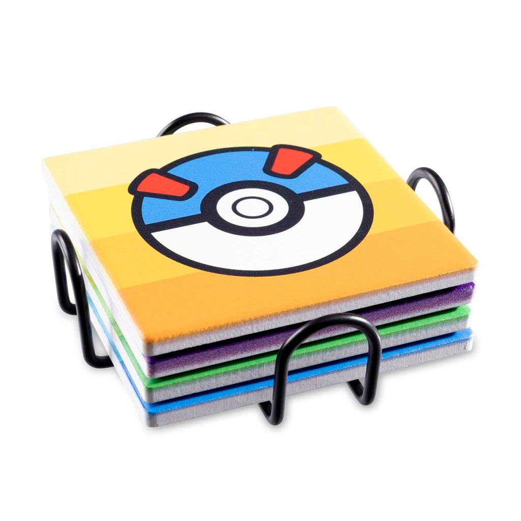 Poké Ball Pokémon Home Accents Coasters (4-Pack)