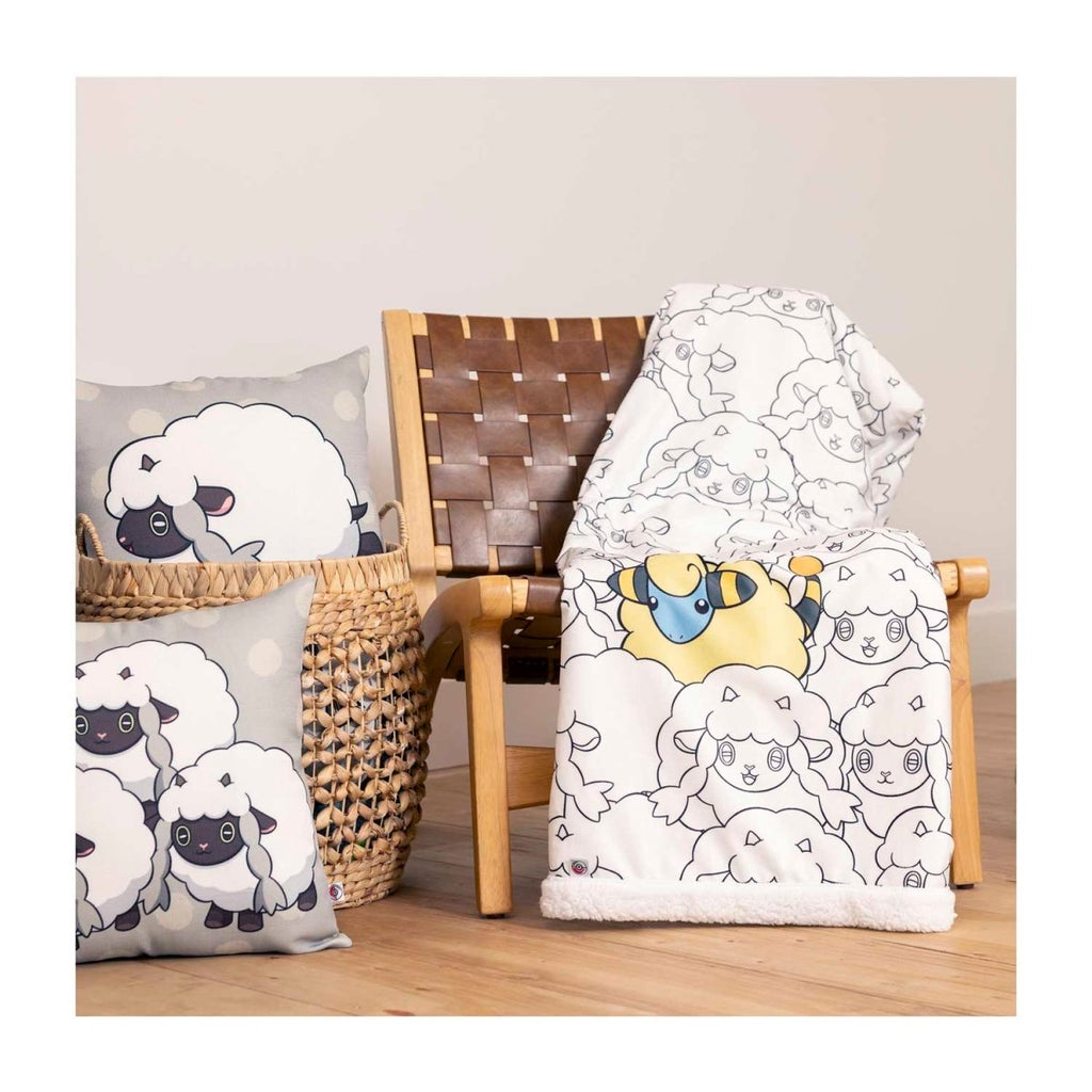 Wooloo & Mareep Pokémon Home Accents Faux Shearling Throw Blanket