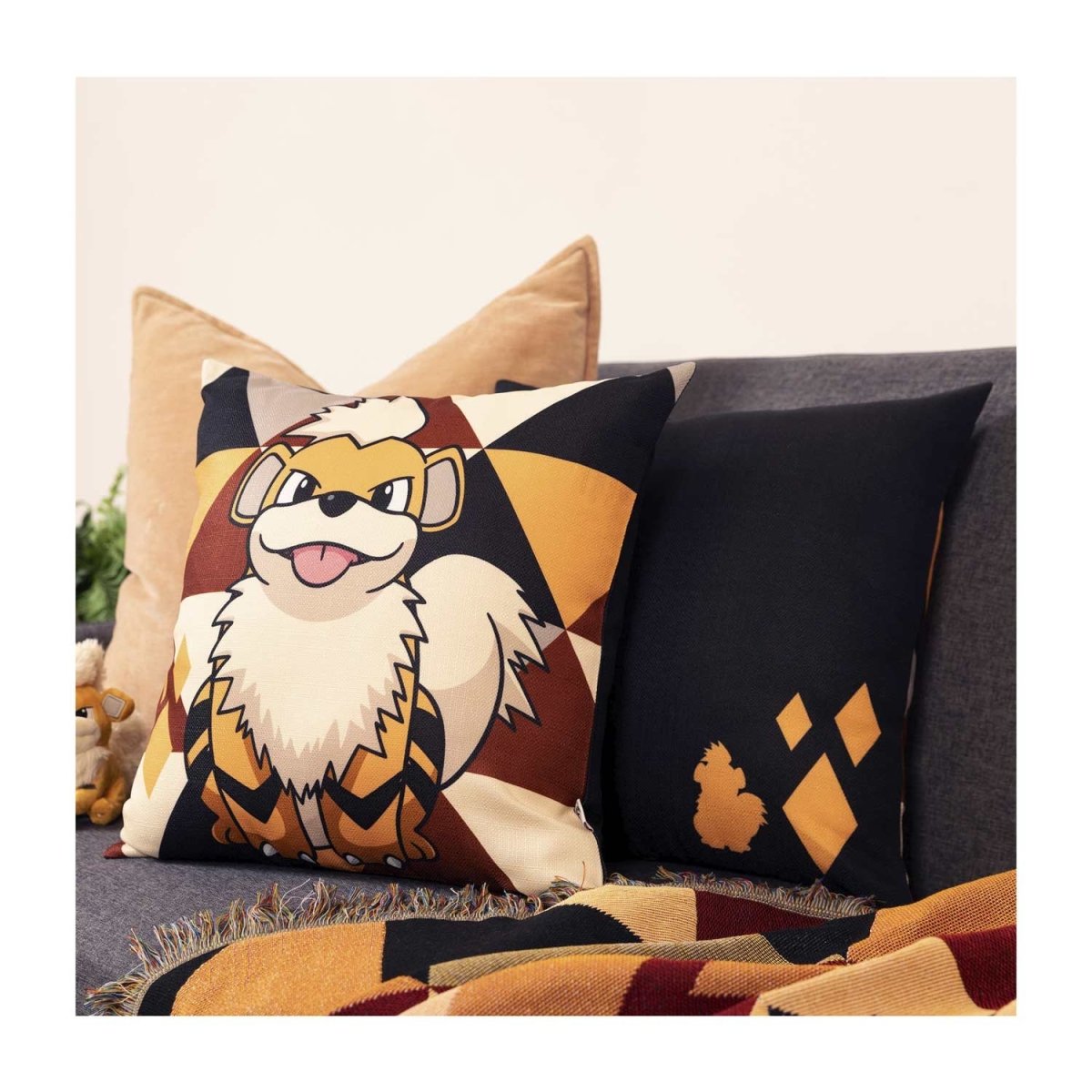 Growlithe Pokémon Home Accents Throw Pillow Covers (2-Pack)