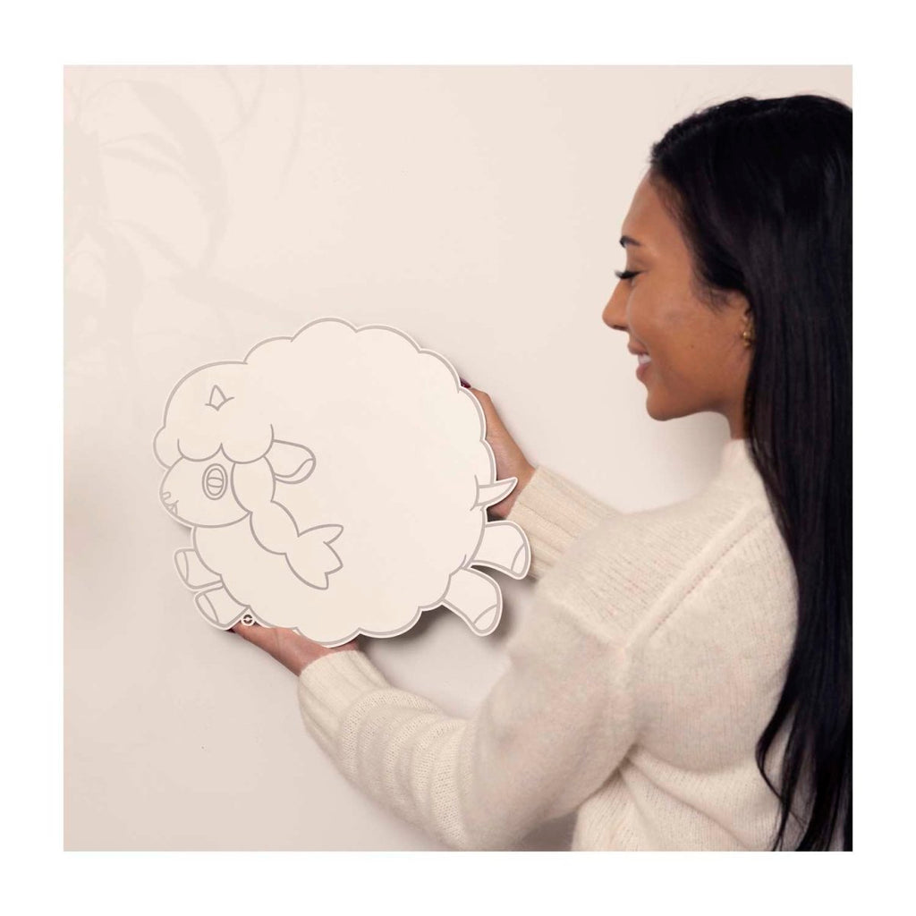 Wooloo Pokémon Home Accents White Metal Wall Decor