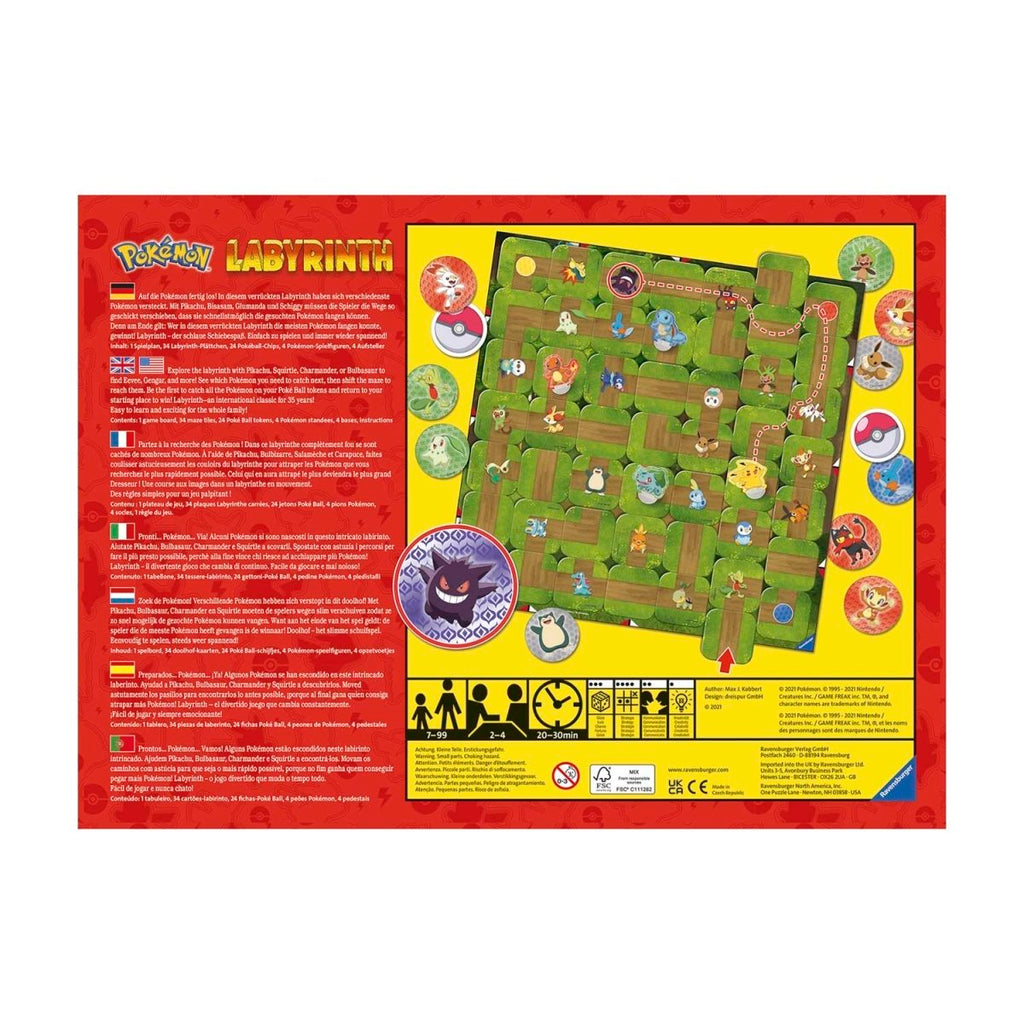Pokémon Labyrinth Board Game By Ravensburger