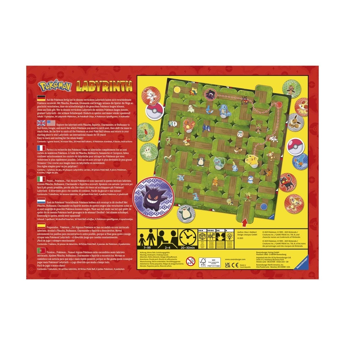 Pokémon Labyrinth Board Game By Ravensburger