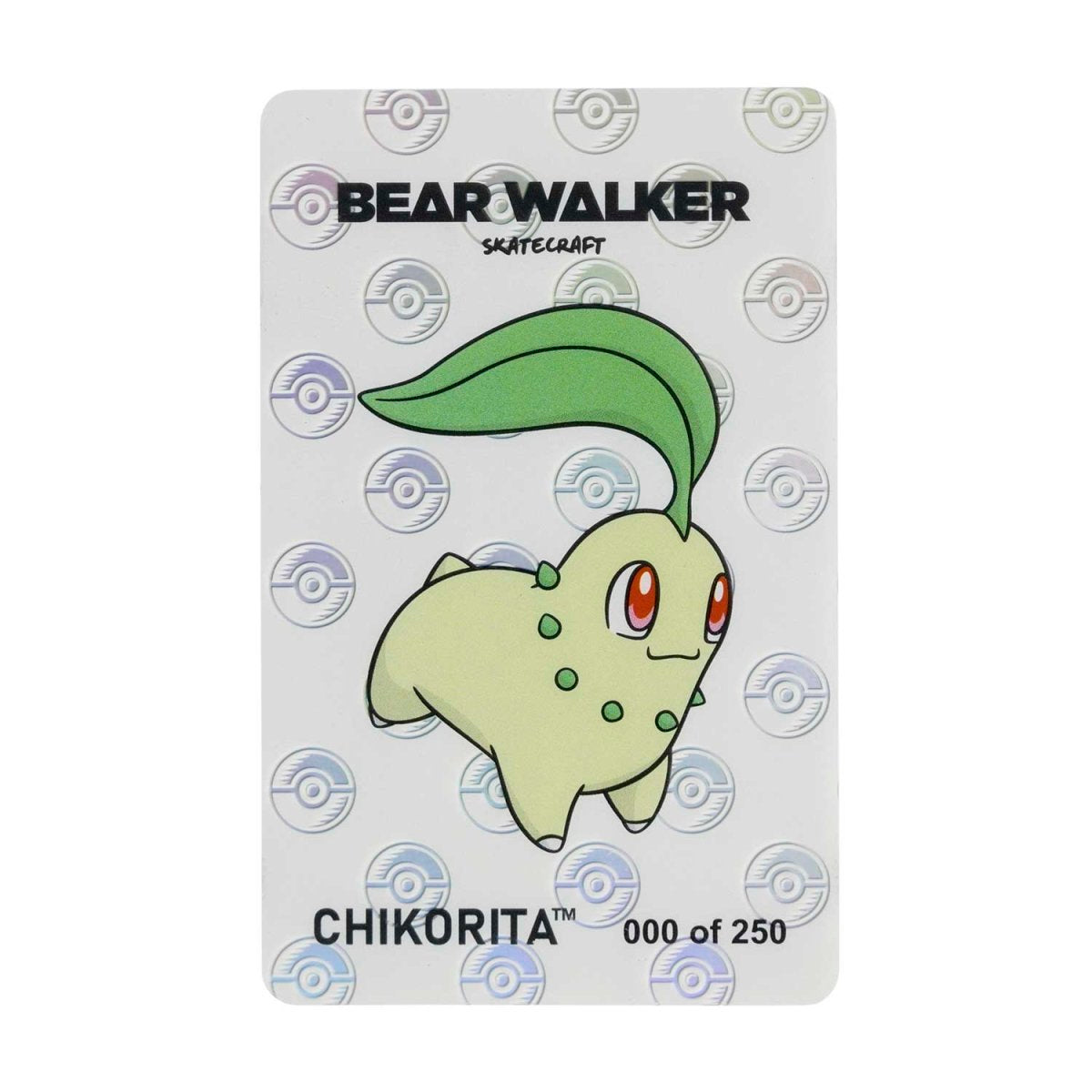Pokémon Center × Bear Walker: Chikorita Skateboard