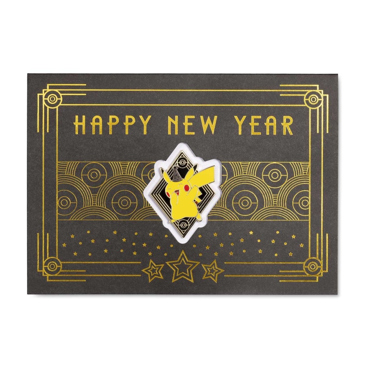 Pikachu Grand New Year Pokémon Pin & Greeting Card