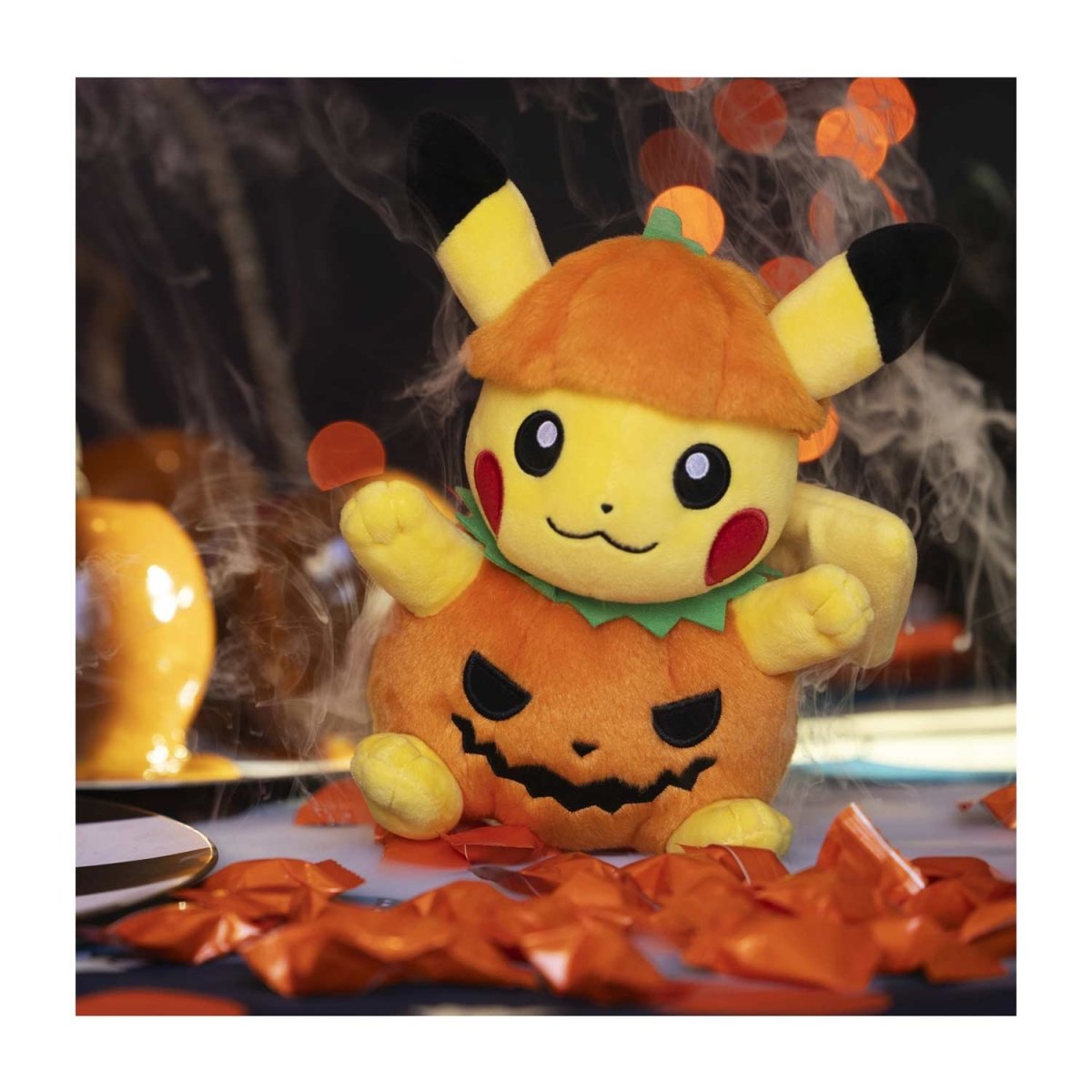 Pokémon Tricks & Treats: Pikachu Wearing Pumpkin Costume Plush - 8 ¼ In.