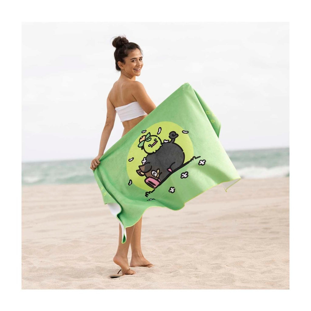 Lechonk & Smoliv Pokémon Lazy Summer Beach Towel
