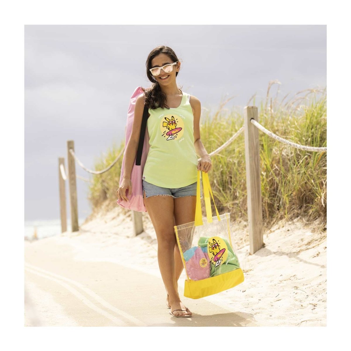 Pikachu Pokémon Lazy Summer Vinyl Beach Bag