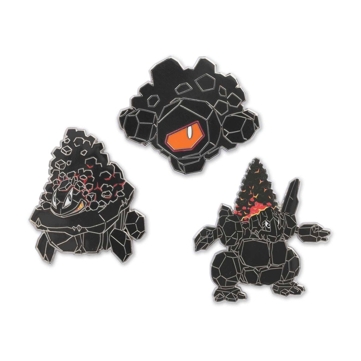 Rolycoly, Carkol & Coalossal Pokémon Pins (3-Pack)
