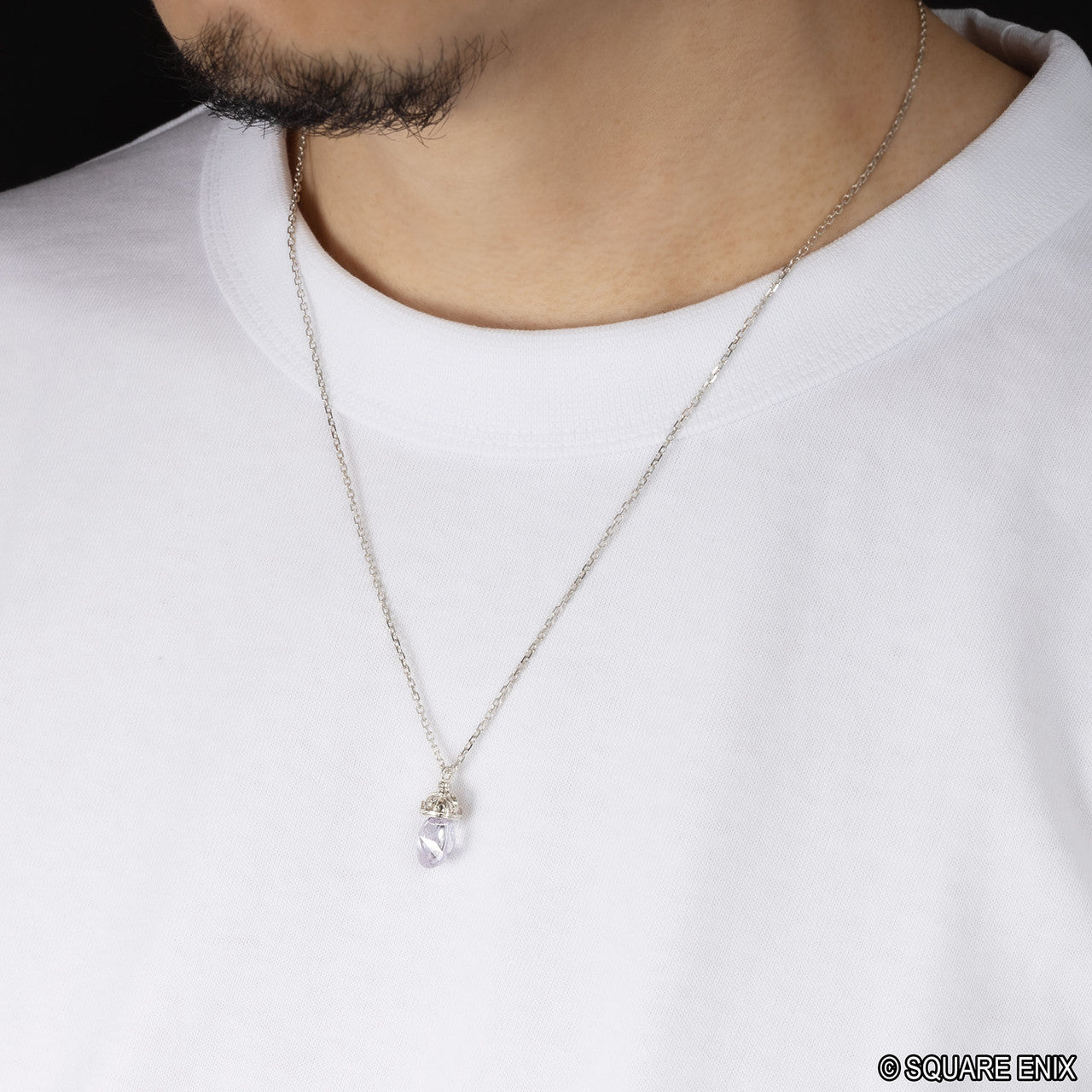 FINAL FANTASY IX Silver Necklace GARNET