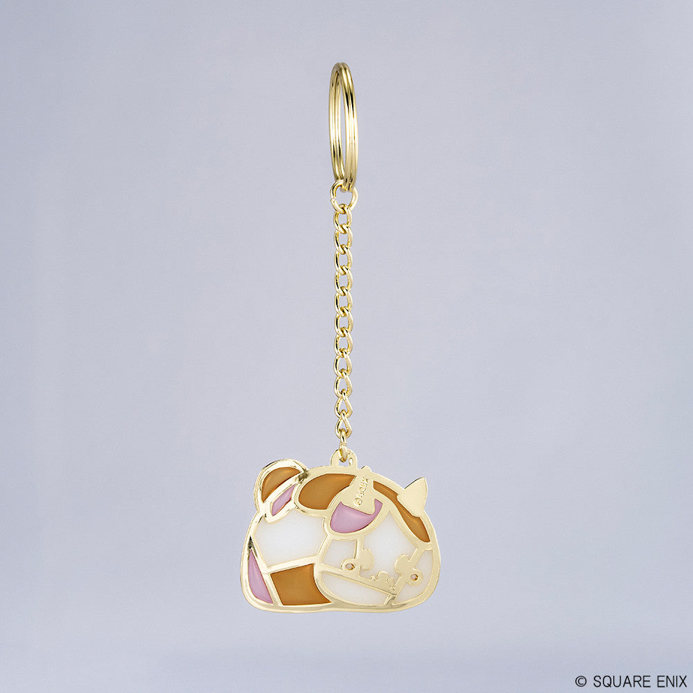 FINAL FANTASY XIV Stained Glass Style Keychain Fat Cat