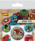 Marvel Comics Pin Back Buttons 5 Pack Iron Man Pyramid International