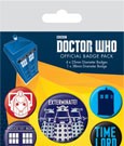Doctor Who Pin Back Buttons 5 Pack Exterminate Pyramid International