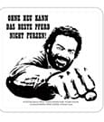 Bud Spencer Tin coasters Faust Pferd Blechwaren Fabrik Braunschweig