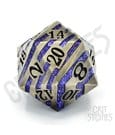 CritStones metal Dice D20 Engraved Elder Glassstaff