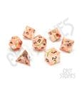 CritStones Metal Dice Set Pink Blossom 7 Glassstaff
