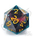 CritStones Liquid Core Dice D20 Eye of the Oracle Glassstaff