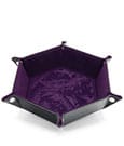 CritStones Folding Dice Tray Dragon Skin Edition Purple Glassstaff