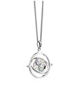 Harry Potter Necklace & Charm Time Turner Sterling Silver The Carat Shop