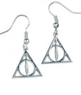 Harry Potter Deathly Hallows Earrings silver plated The Carat Shop