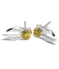 Harry Potter Earrings Golden Snitch silver plated The Carat Shop