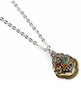 Harry Potter Pendant & Necklace Hogwarts silver plated The Carat Shop