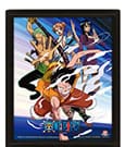 One Piece 3D Lenticular Poster Straw Hat Pirates Assault Pyramid International
