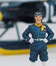Porco Rosso model kit with figure 1/48 Curtiss R3C 0 Seaplane & Curtis Fine
