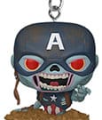 Marvel Zombies POP! Vinyl Keychains Captain America Display 12 Funko