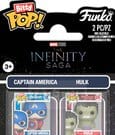 Marvel IS Bitty POP! Vinyl Figures 2 Pack Cap & Hulk Funko