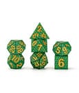 Dragon Storm Sharp Edge Silicone Dice Set Green Dragon Scales 7 FanRoll