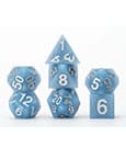 FanRoll Sharp Edge Silicone Dice Set Glacial Debris 7 FanRoll