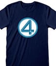 Fantastic 4 T Shirt Emblem Size XL Heroes Inc
