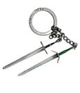 The Witcher III Wild Hunt Keychain Geralt Two Swords Good Loot