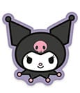 Sanrio Pillow Kuromi Face Herding