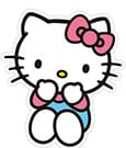Sanrio Pillow Hello Kitty Blue Pants Herding
