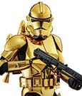 Star Wars Action Figure Clone Trooper Gold Chrome Version Exclusive Hot Toys