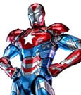 Marvel Comic Diecast Masterpiece Action Figure Iron Patriot Hot Toys Exclusive Hot Toys