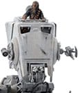 Star Wars Demi Art Scale Statue 1/20 AT ST and Chewbacca Iron Studios