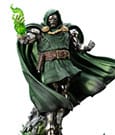 The Infinity Gauntlet Marvel Legends Diorama Statue Doctor Doom Deluxe Edition Iron Studios