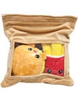 Yummis Together Plush Figures 2 Pack Burger & Fries in Take Away Bag Joy Toy (IT)